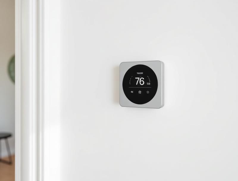 Intelligente Heizungssteuerung an der Wand